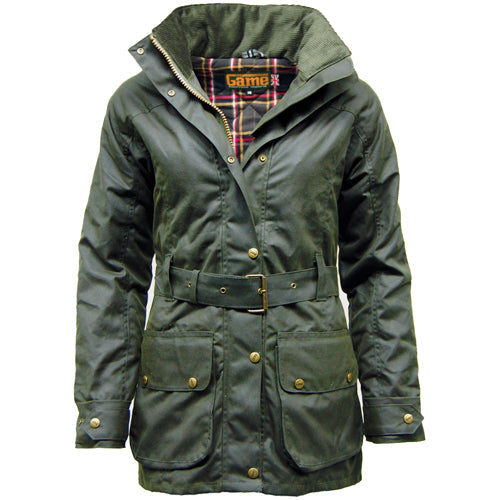 Game Cantrell Padded Antique Waxed Jacket