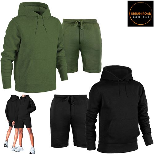 Mens Shorts with Hoodie Set