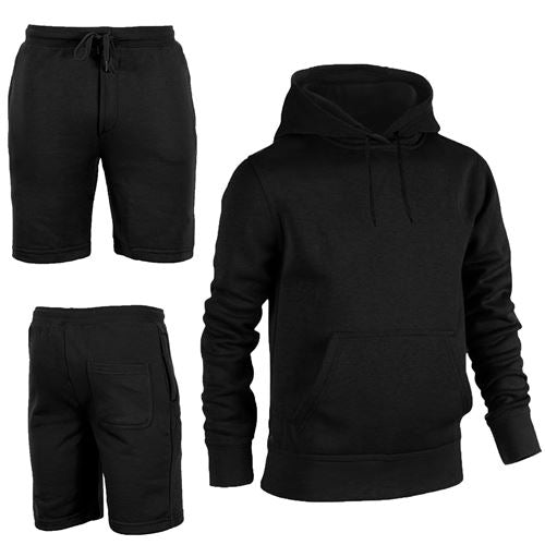 Mens Shorts with Hoodie Set