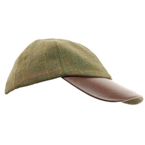 Tweed Leather Skip Hat