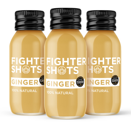 Ginger -  27g organic cold pressed ginger in every bottle, 6 or 12 x 60ml