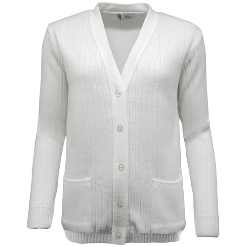 Green Play Ladies Ribbed Cardigan