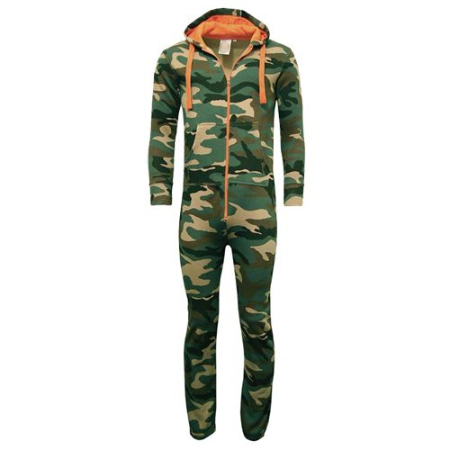 Adults Unisex Woodland Camouflage Onesie