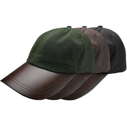 Leather Skip Wax Baseball Cap