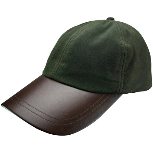 Leather Skip Wax Baseball Cap