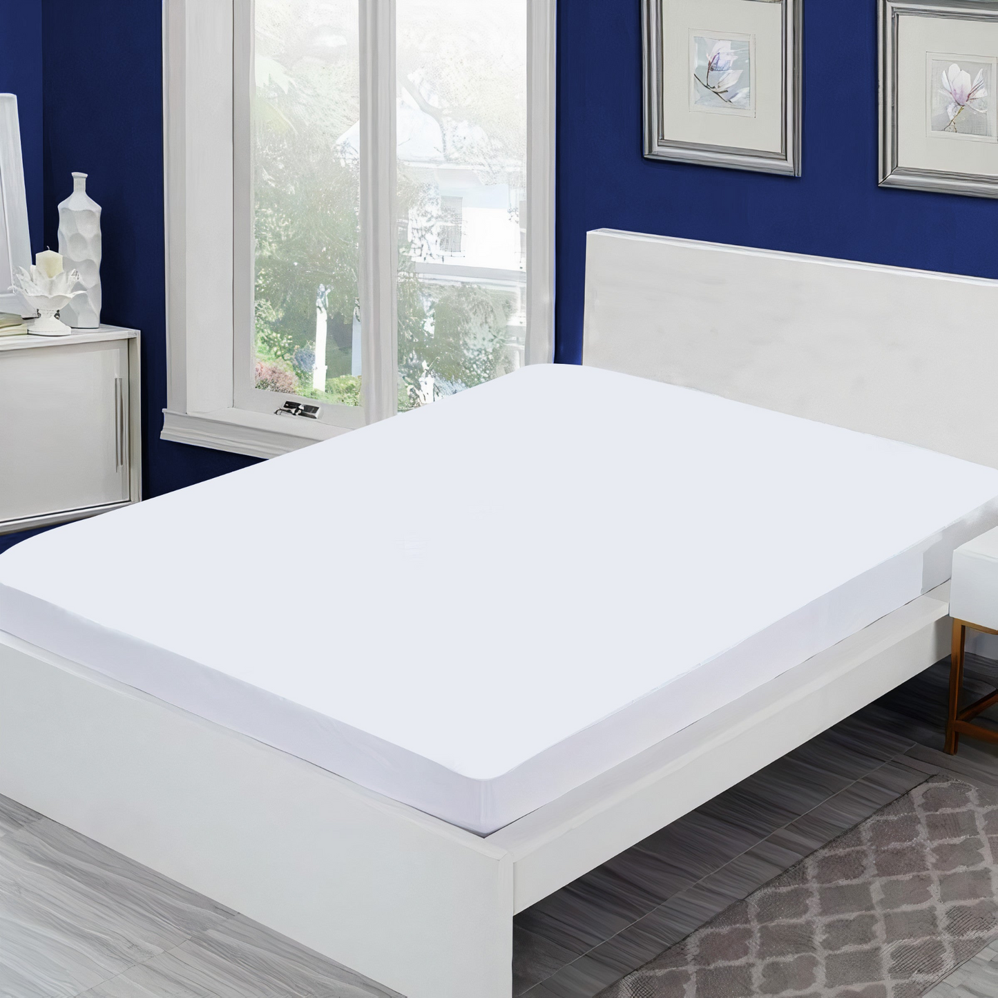 ZenPur Protège-Matelas Coton UE, Oeko-Tex, Imperméable et Confortable