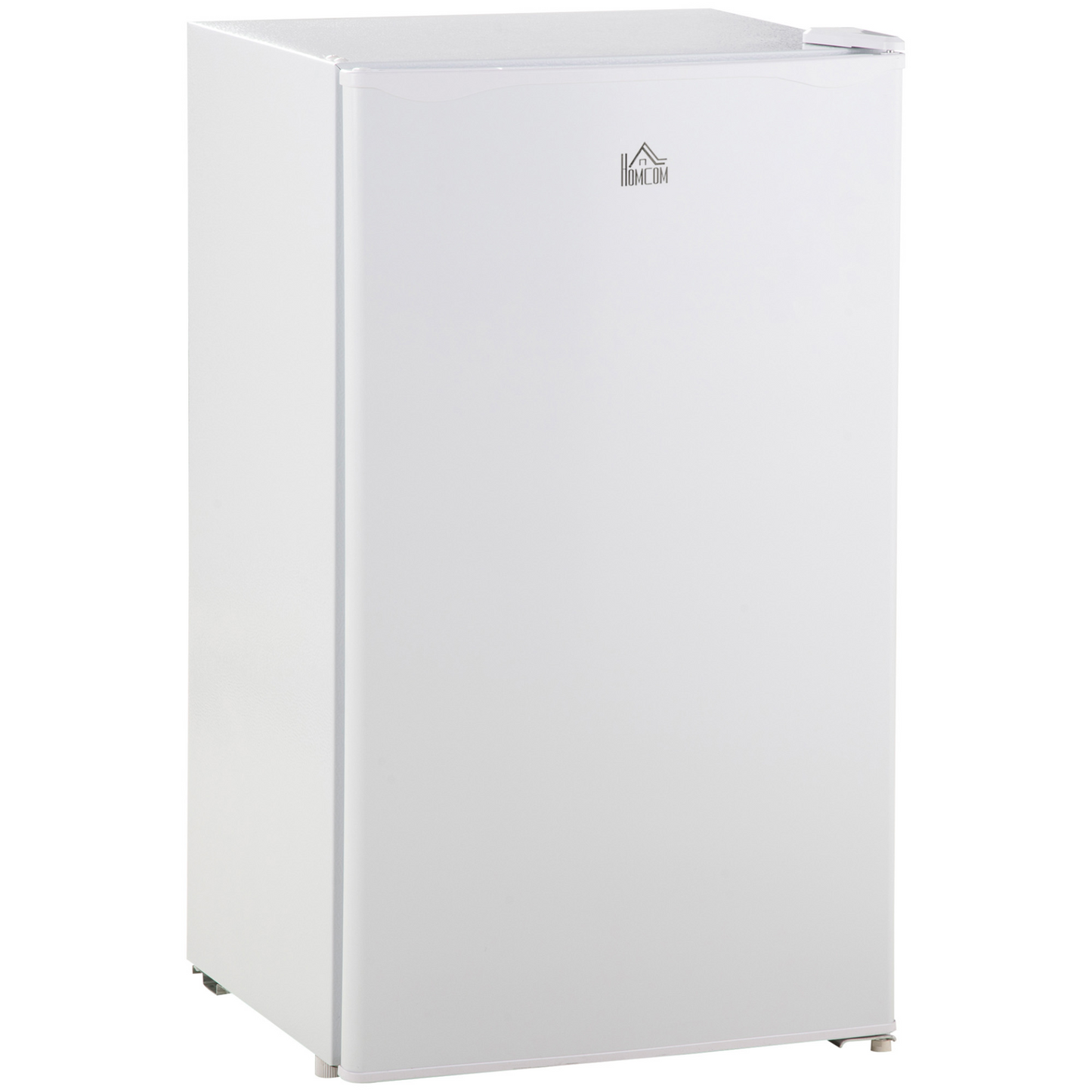 HOMCOM 91 Litre Freestanding Under Counter Fridge with Chiller Box, Reversible Door, Adjustable Thermostat, 47.5cm Wide, Noise Level: Decibels 40, White