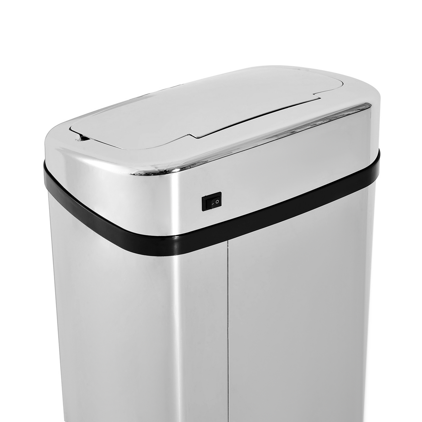 HOMCOM 50L Infrared Touchless Automatic Motion Sensor Dustbin Stainless Steel Trash Can Home Office