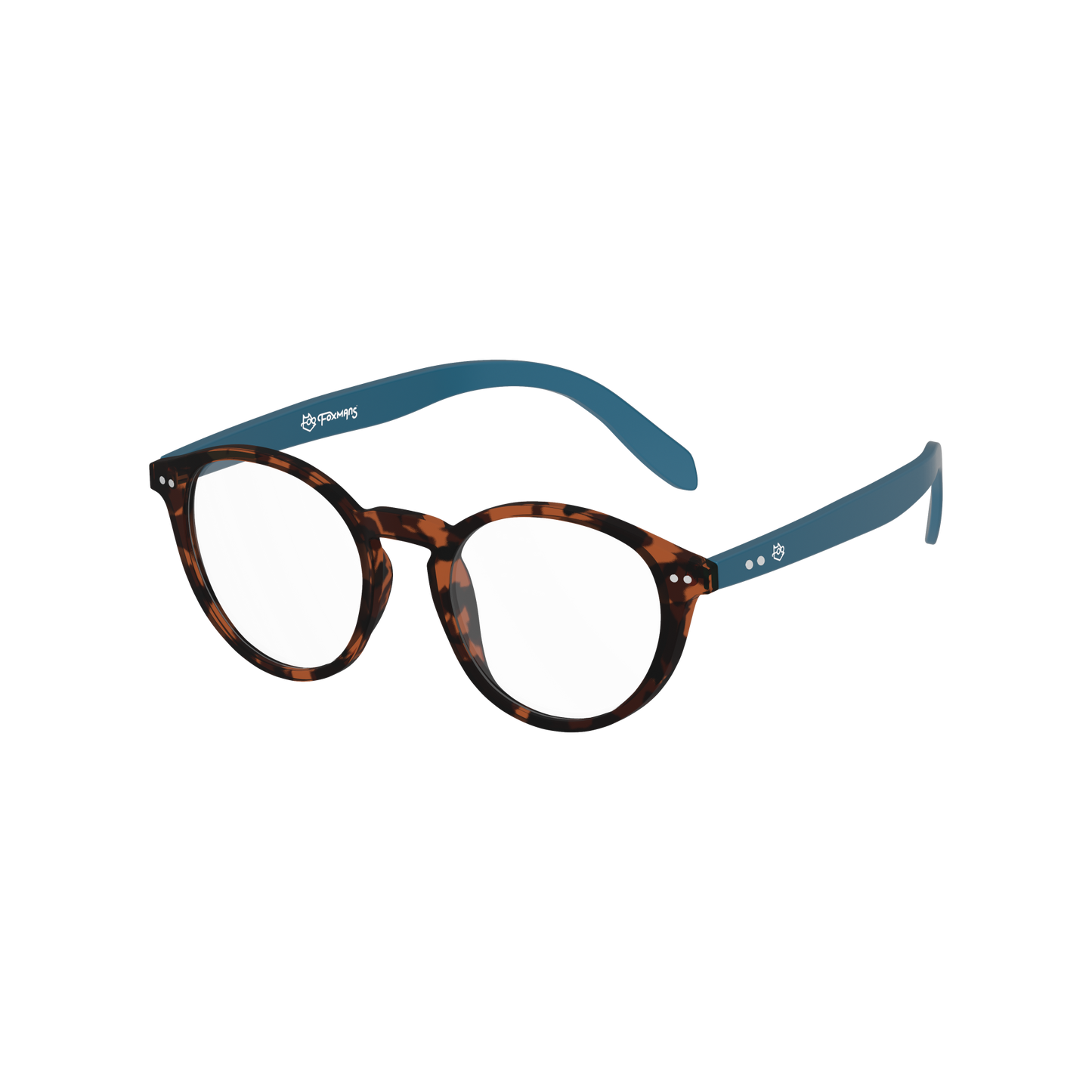 Lennon Blue Light Glasses - Everyday Lens (blue arm)