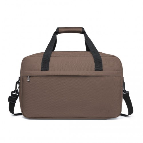 E1960M - Kono Lightweight Multi Purpose Unisex Sports Travel Duffel Bag - Brown