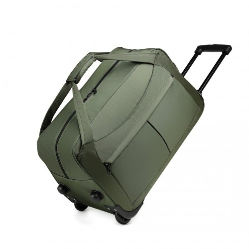 EQ2235 - Kono Foldable Large Capacity Trolley Travel Bag - Green