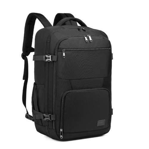 EM2207 - Kono Multifunctional Portable Travel Backpack Cabin Luggage Bag - Black