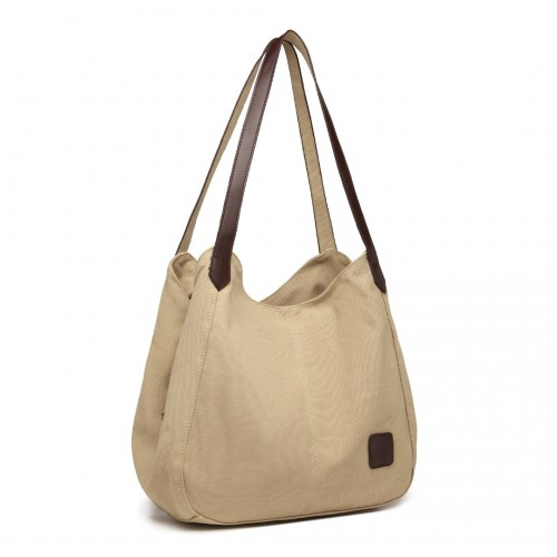 EB2040L - Kono Canvas Shoulder Tote Bag - Khaki