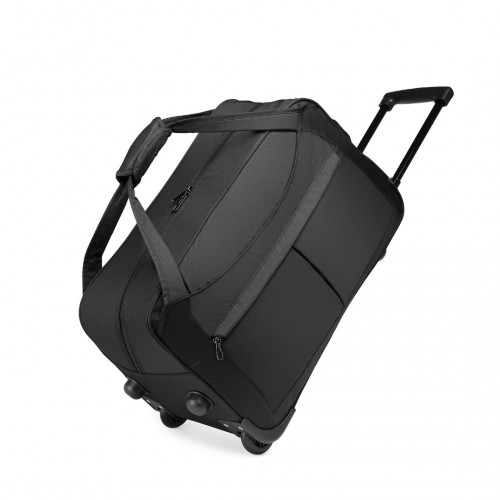 EQ2235 - Kono Foldable Large Capacity Trolley Travel Bag - Black