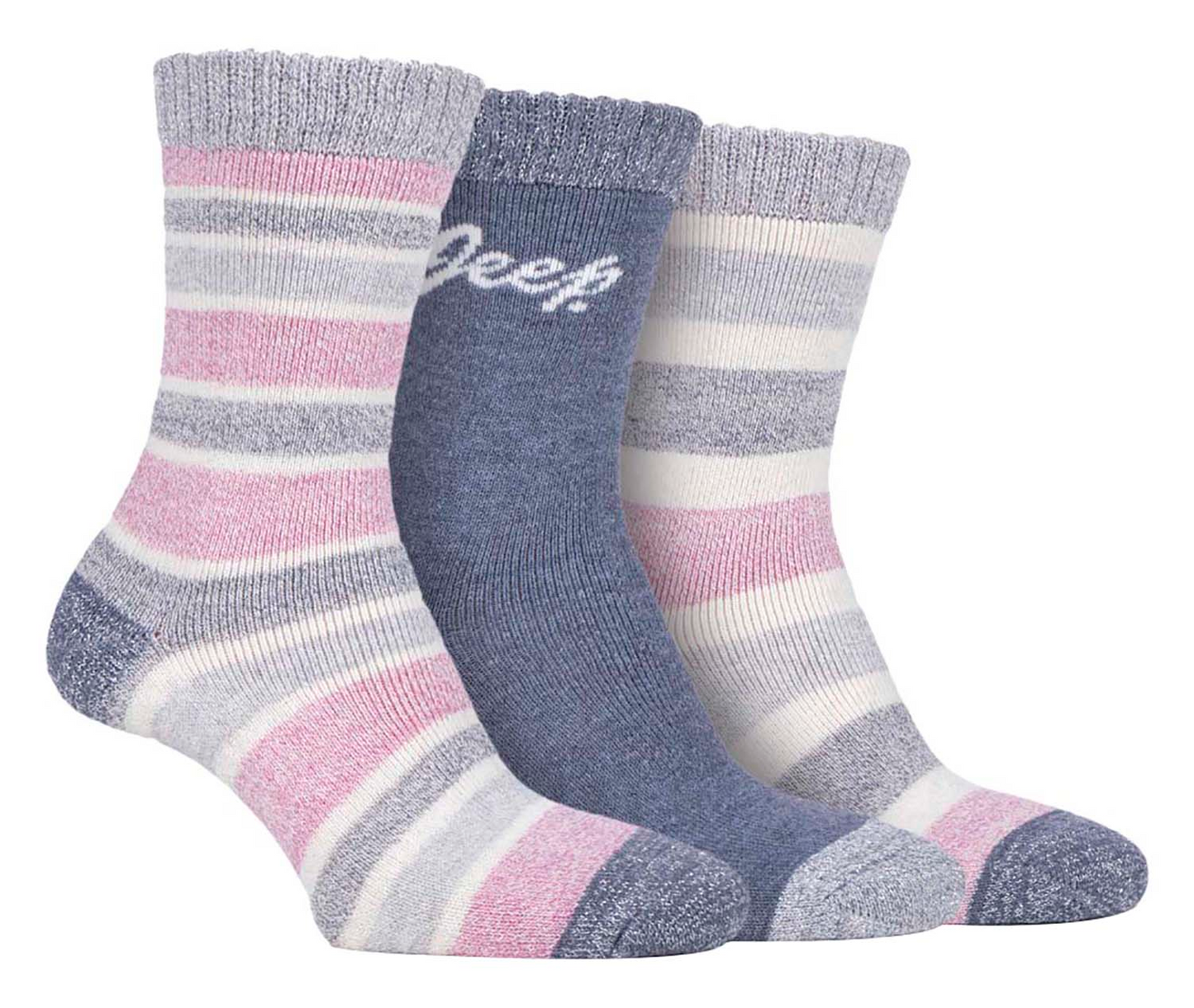 3 Pairs Ladies Heavy Duty Hiking Socks