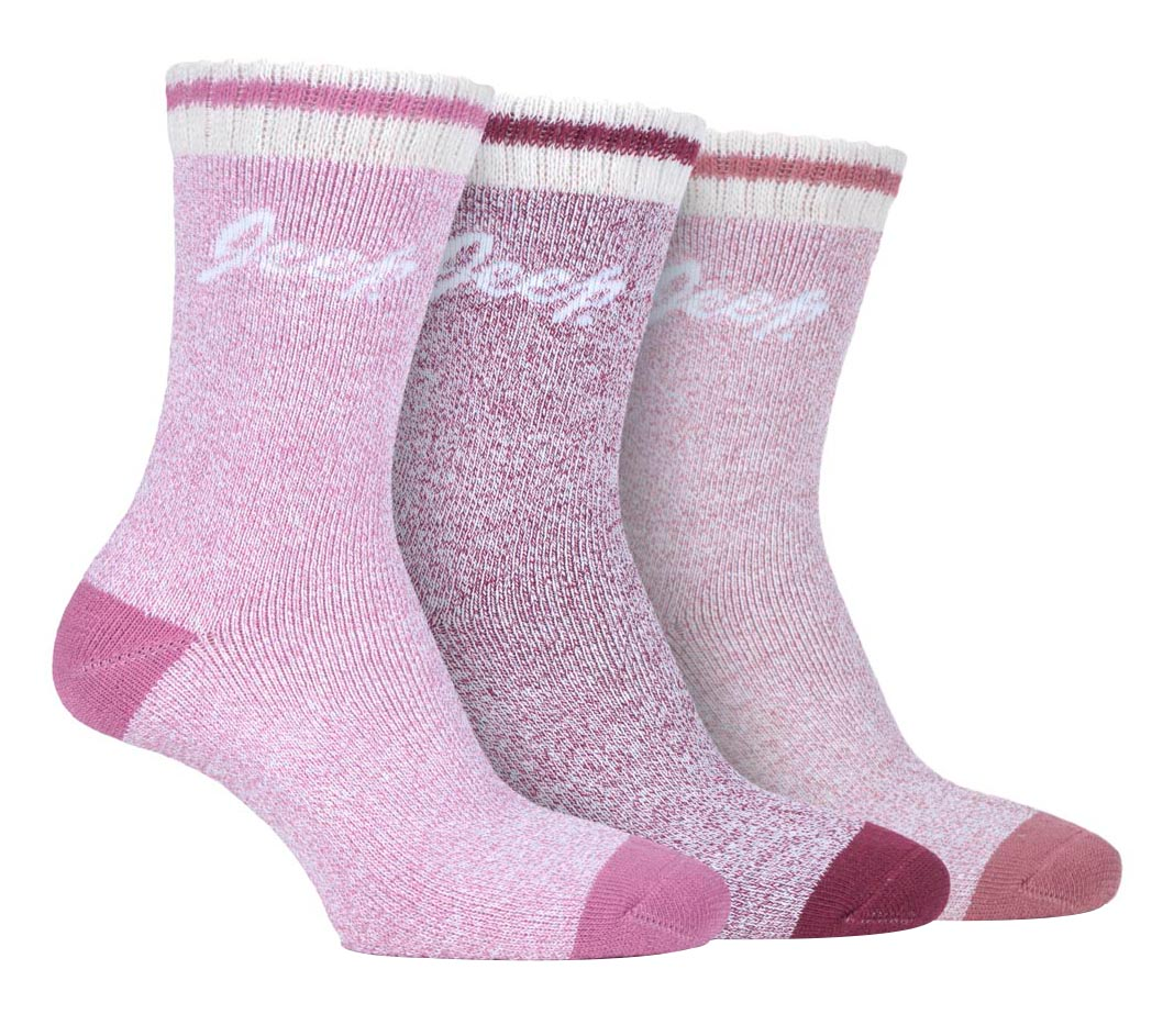 3 Pairs Ladies Heavy Duty Hiking Socks