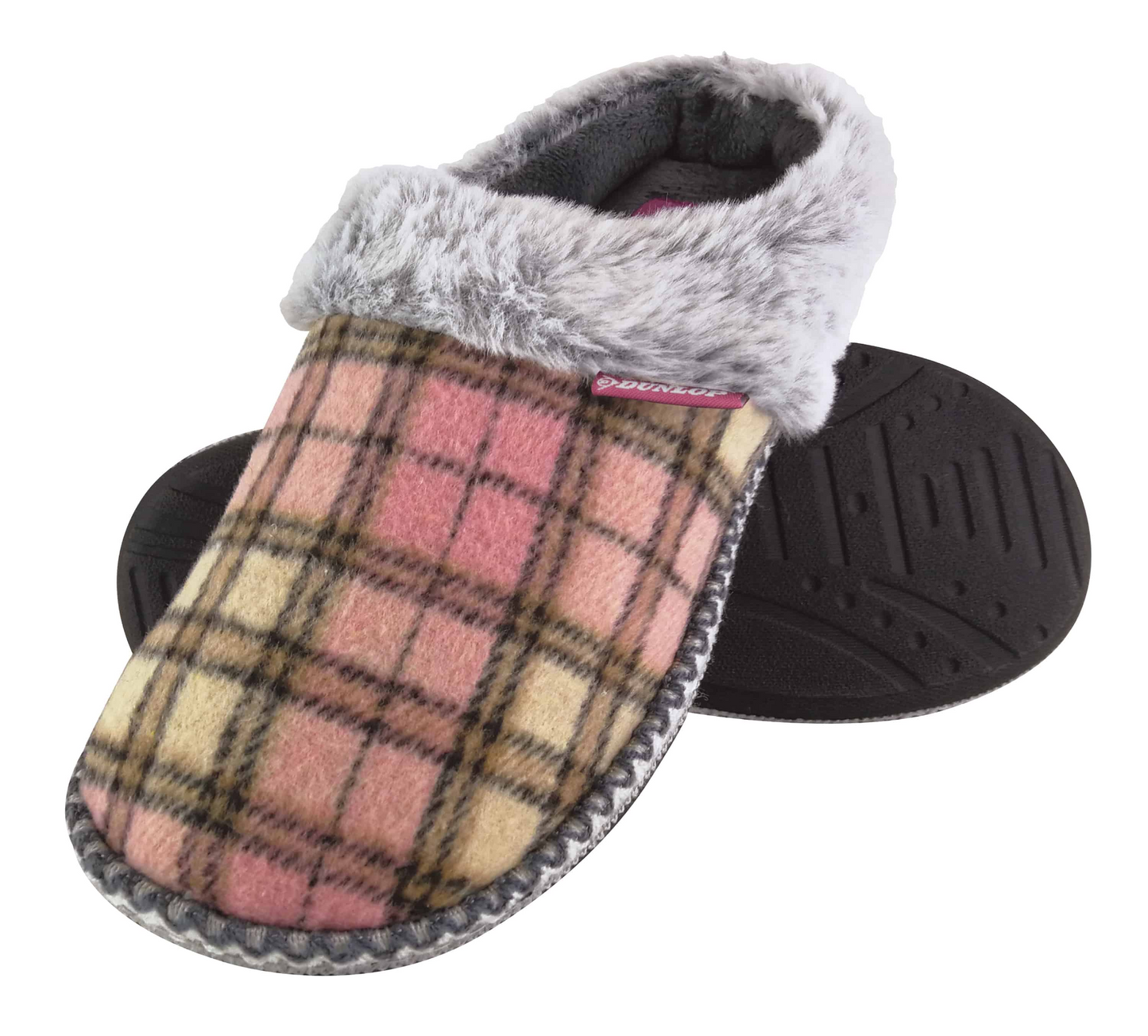 Ladies Memory Foam Knitted Mules Slippers