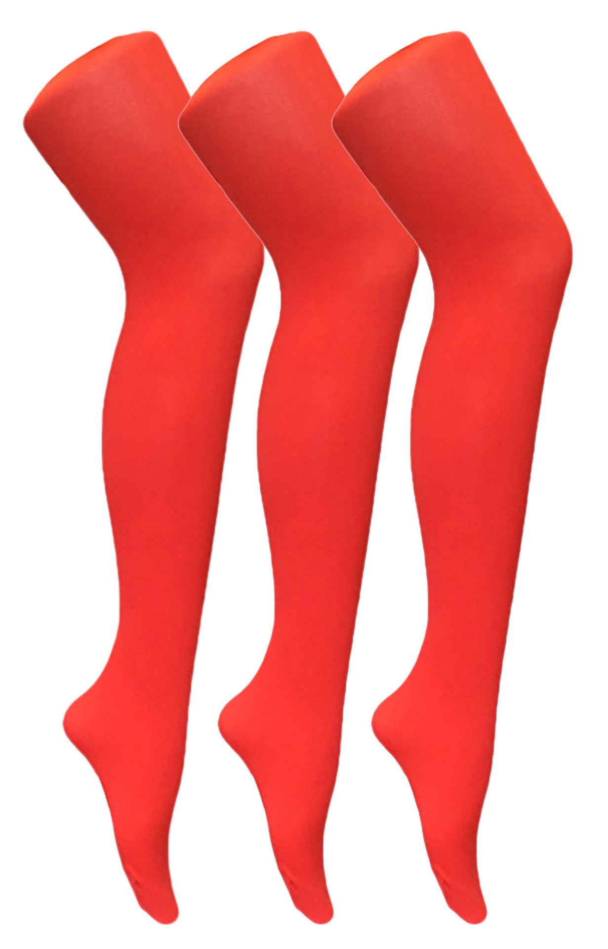 3 Pairs Womens Coloured Opaque 80 Denier Tights