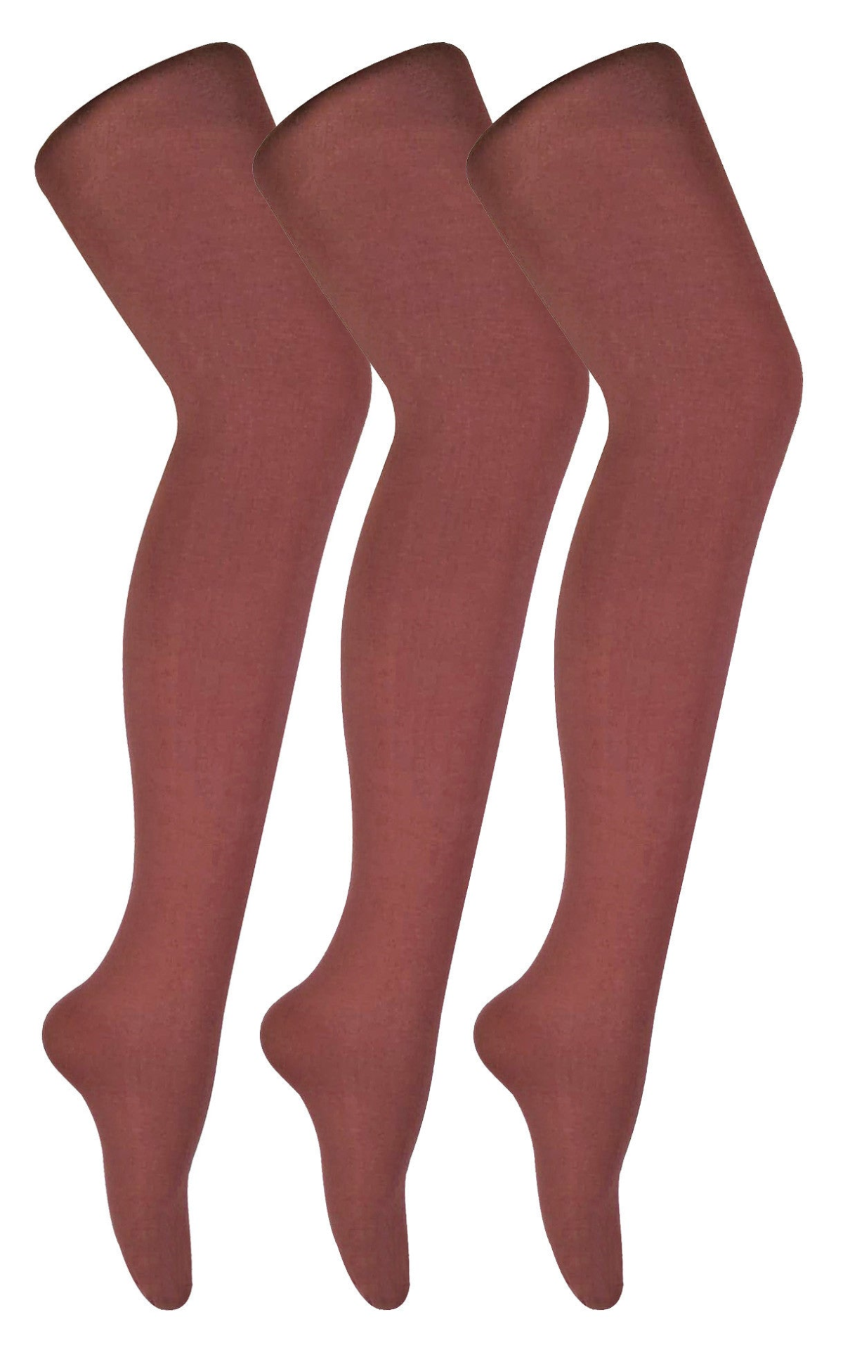 3 Pairs Womens Coloured Opaque 80 Denier Tights