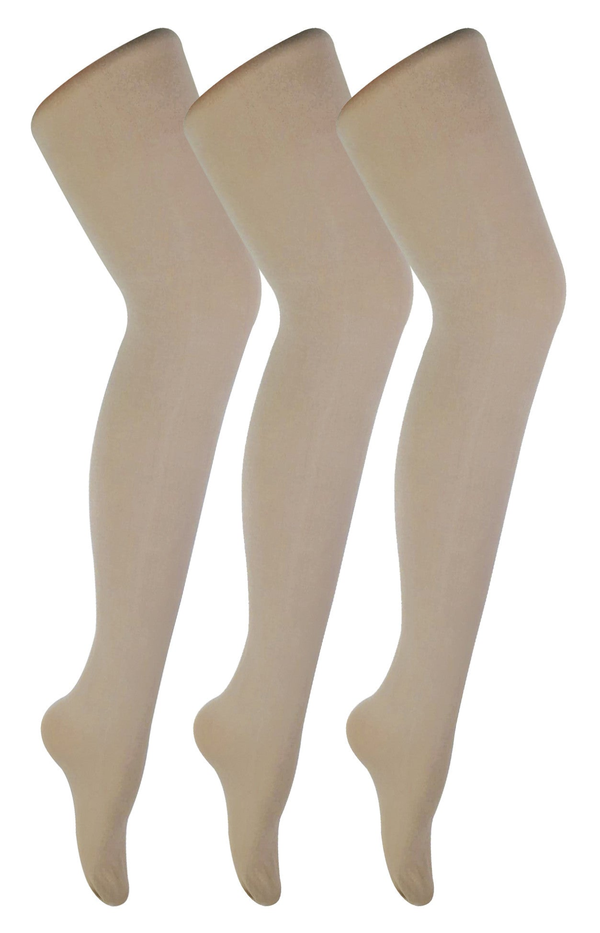 3 Pairs Womens Coloured Opaque 80 Denier Tights