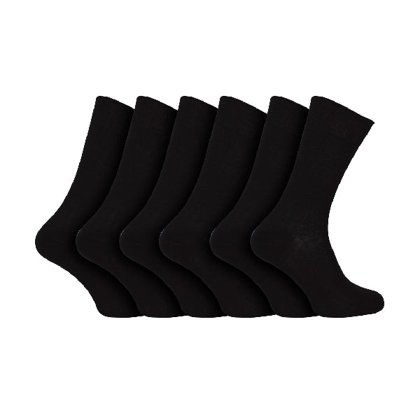 6 Pack 100% Egyptian Seamless Cotton Socks for Men