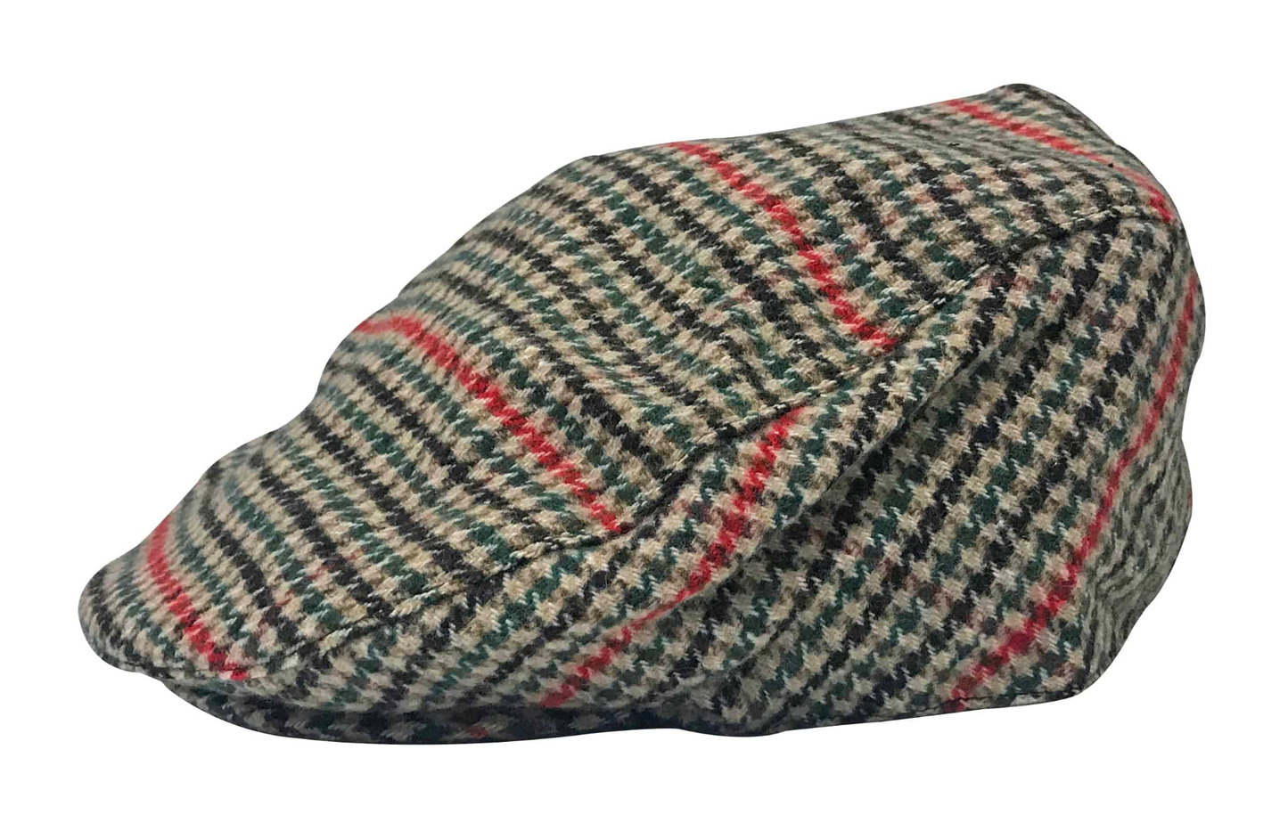 Mens Plaid / Checked Wool Blend Flat Cap