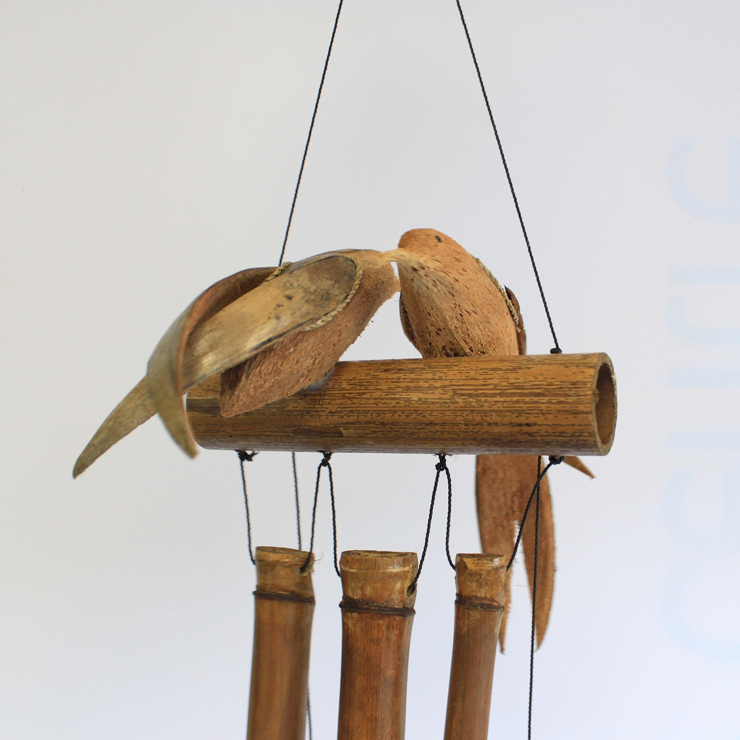 Coconut Twin Birds Windchimes