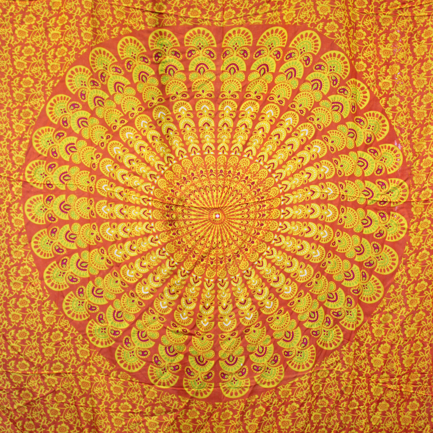 Lime Orange Mandala Sarongs