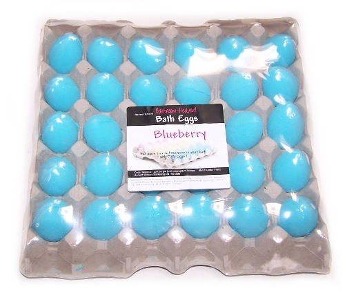 Bath Eggs in a Tray - Blueberry