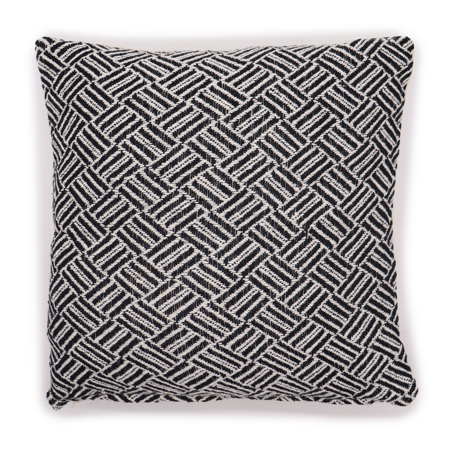 Classic Cushion Cover - Criss-Cross Black - 40x40cm