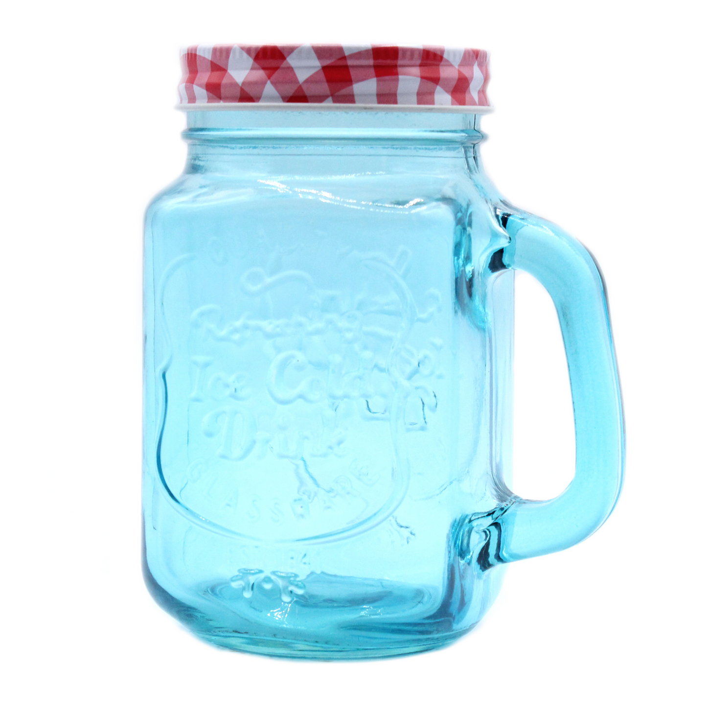 Funky Mason Jar - Ice Cold - Blue