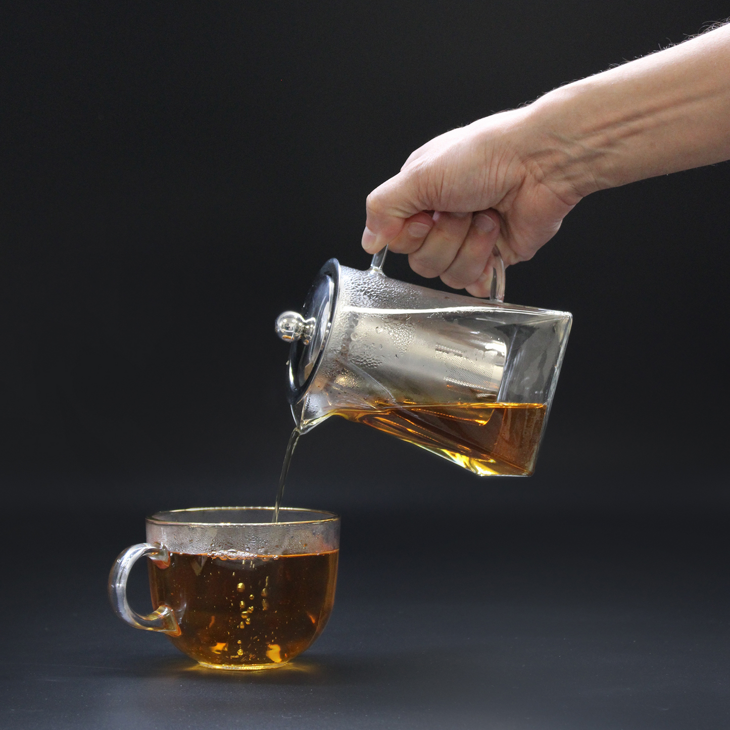 Glass Infuser Teapot - Tower Shape - 750ml