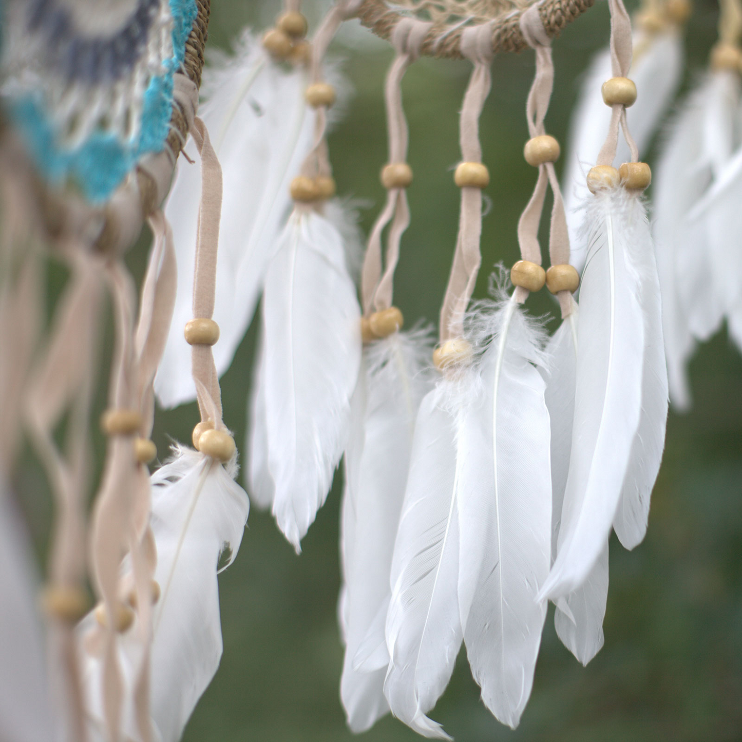 Pastel Blue Macramé Dream Catcher 9cm (asst colours)