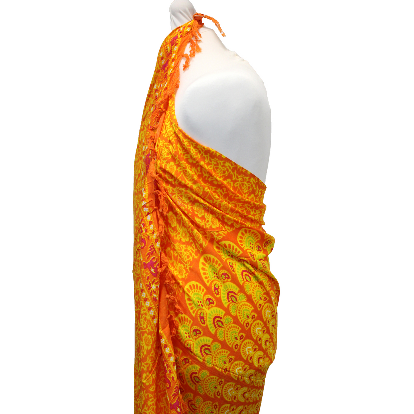 Lime Orange Mandala Sarongs