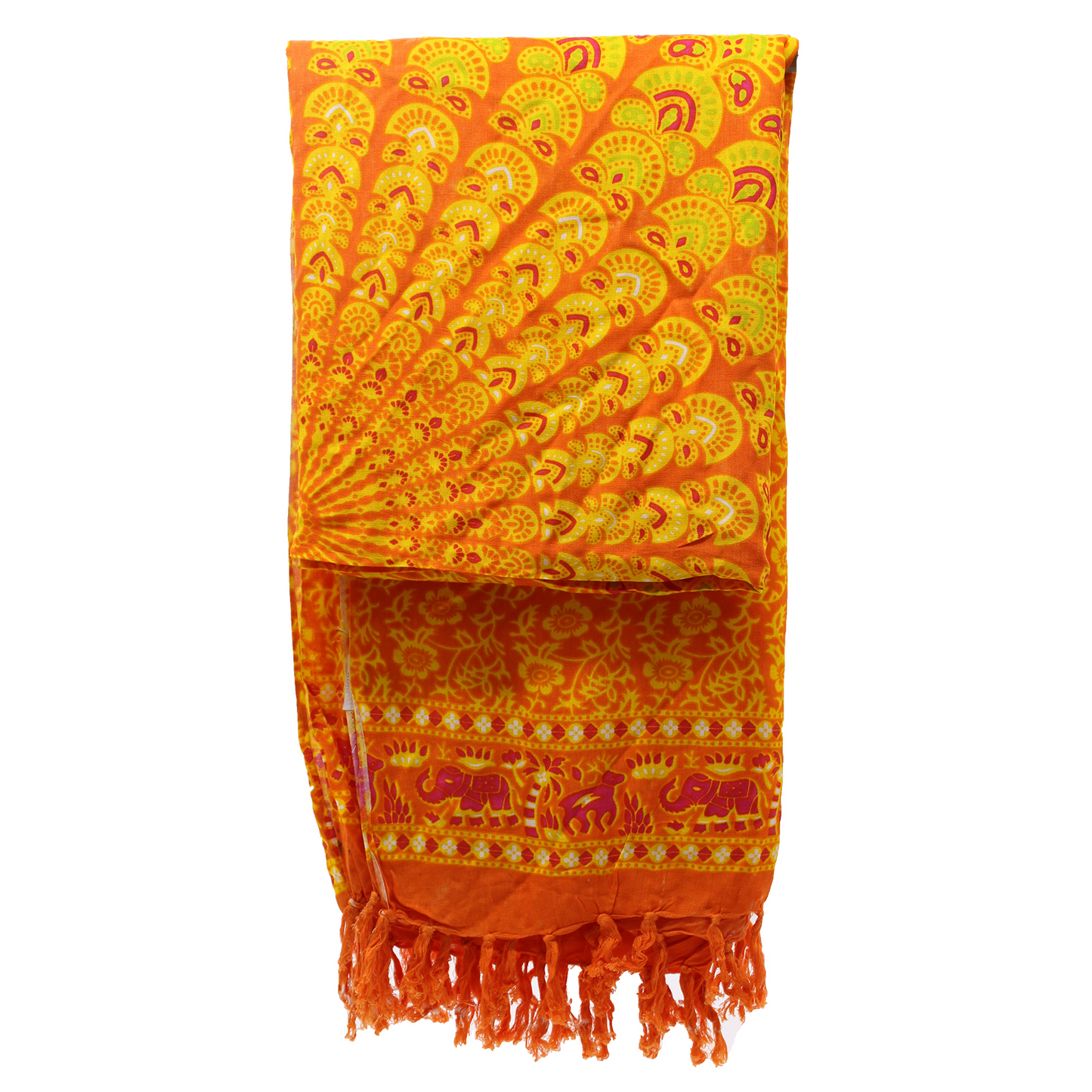 Lime Orange Mandala Sarongs