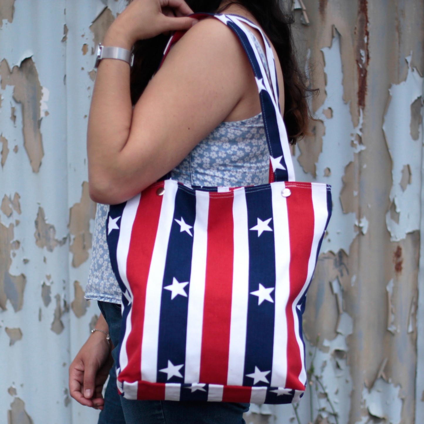 Strong Canvas Bags - Red White & Blue