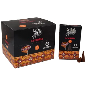 Tribal Soul Backflow Incense Cones - Myrrh