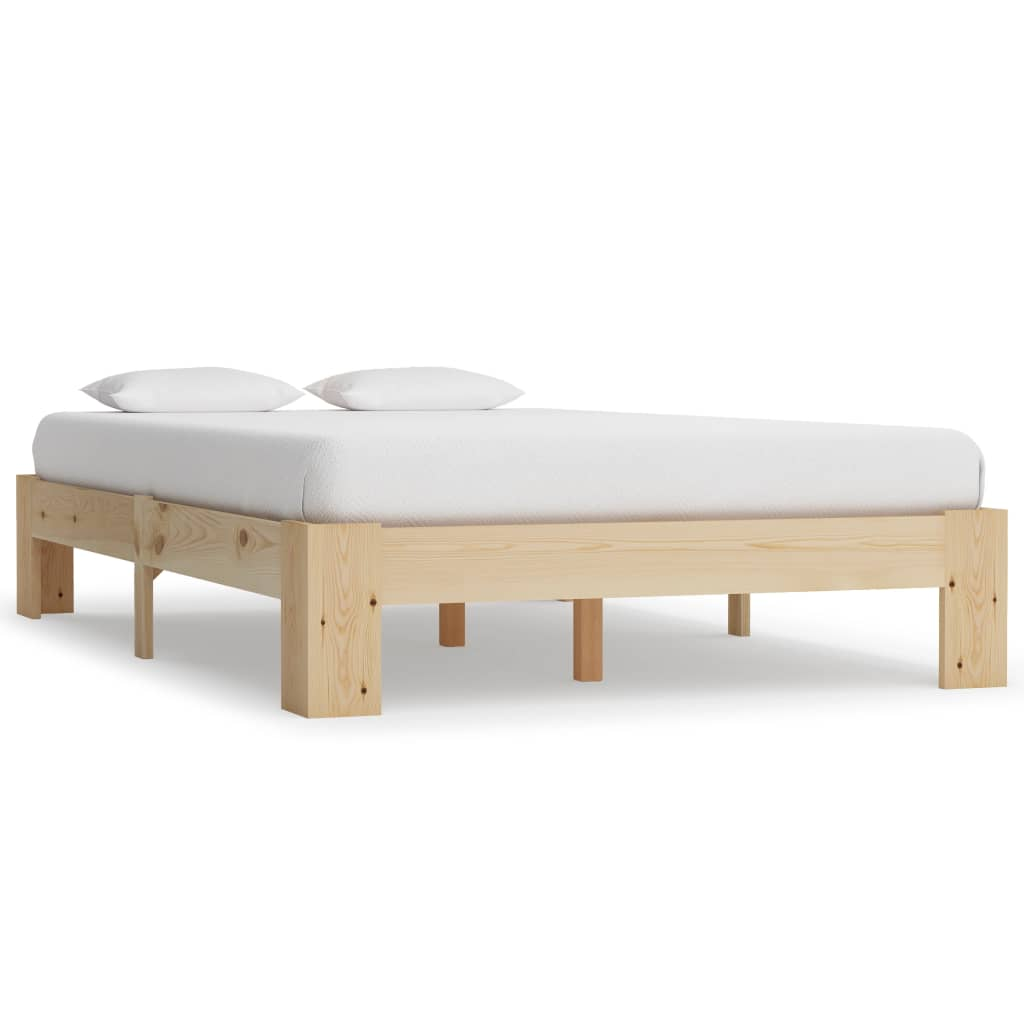 vidaXL Bed Frame Solid Pine Wood 120x200 cm