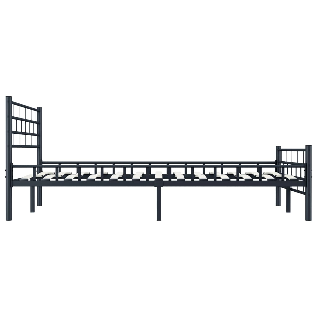 vidaXL Bed Frame Black Metal 120x200 cm