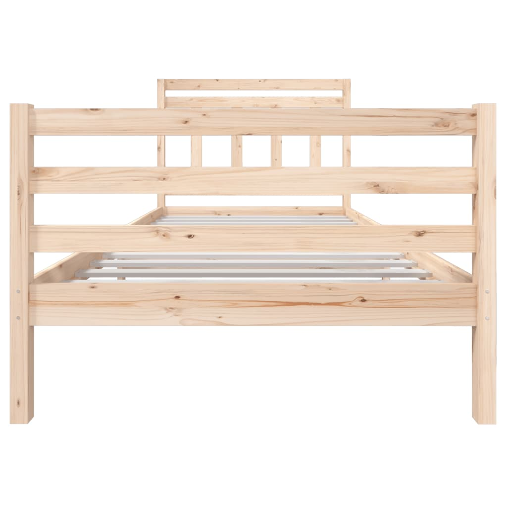 vidaXL Bed Frame Solid Wood 100x200 cm