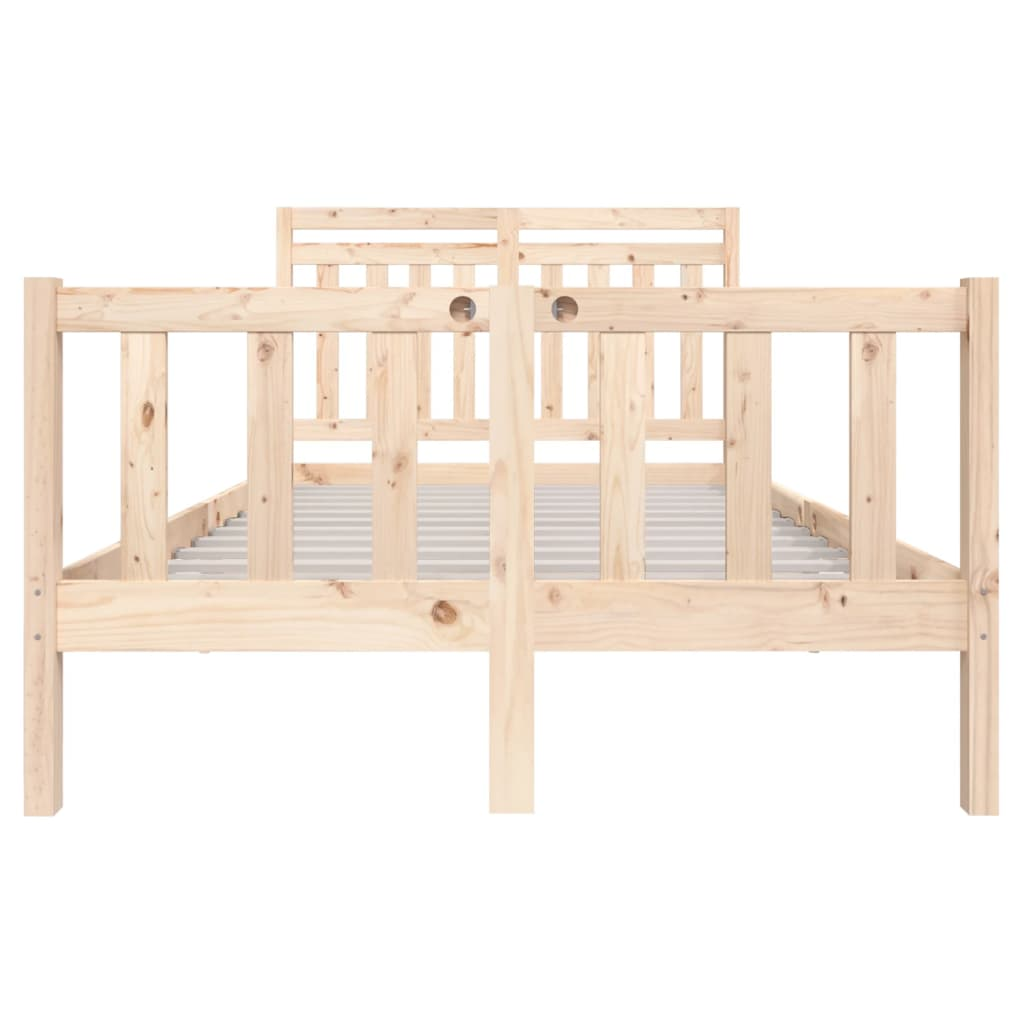 vidaXL Bed Frame Solid Wood 120x200 cm