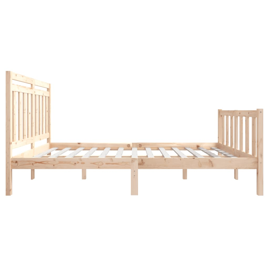 vidaXL Bed Frame Solid Wood 120x200 cm