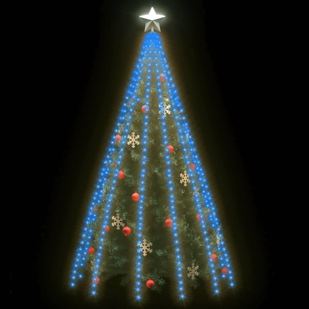 vidaXL Tree Lights with 500 LEDs Blue 500 cm Indoor Outdoor