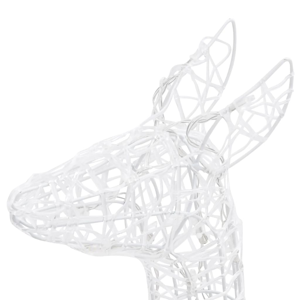 vidaXL Acrylic Reindeer Family Christmas Decoration 300 LED Blue