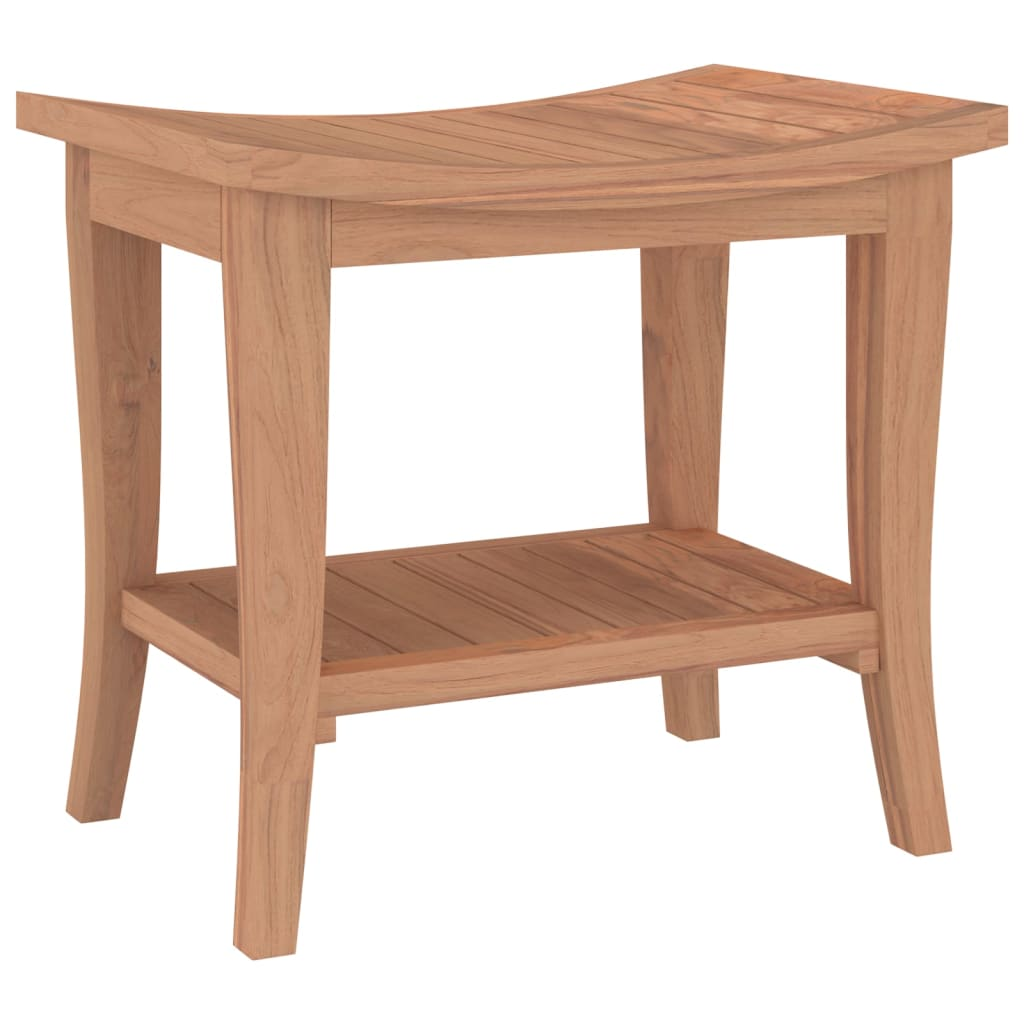 vidaXL Bathroom Side Table 50x35x45 cm Solid Wood Teak