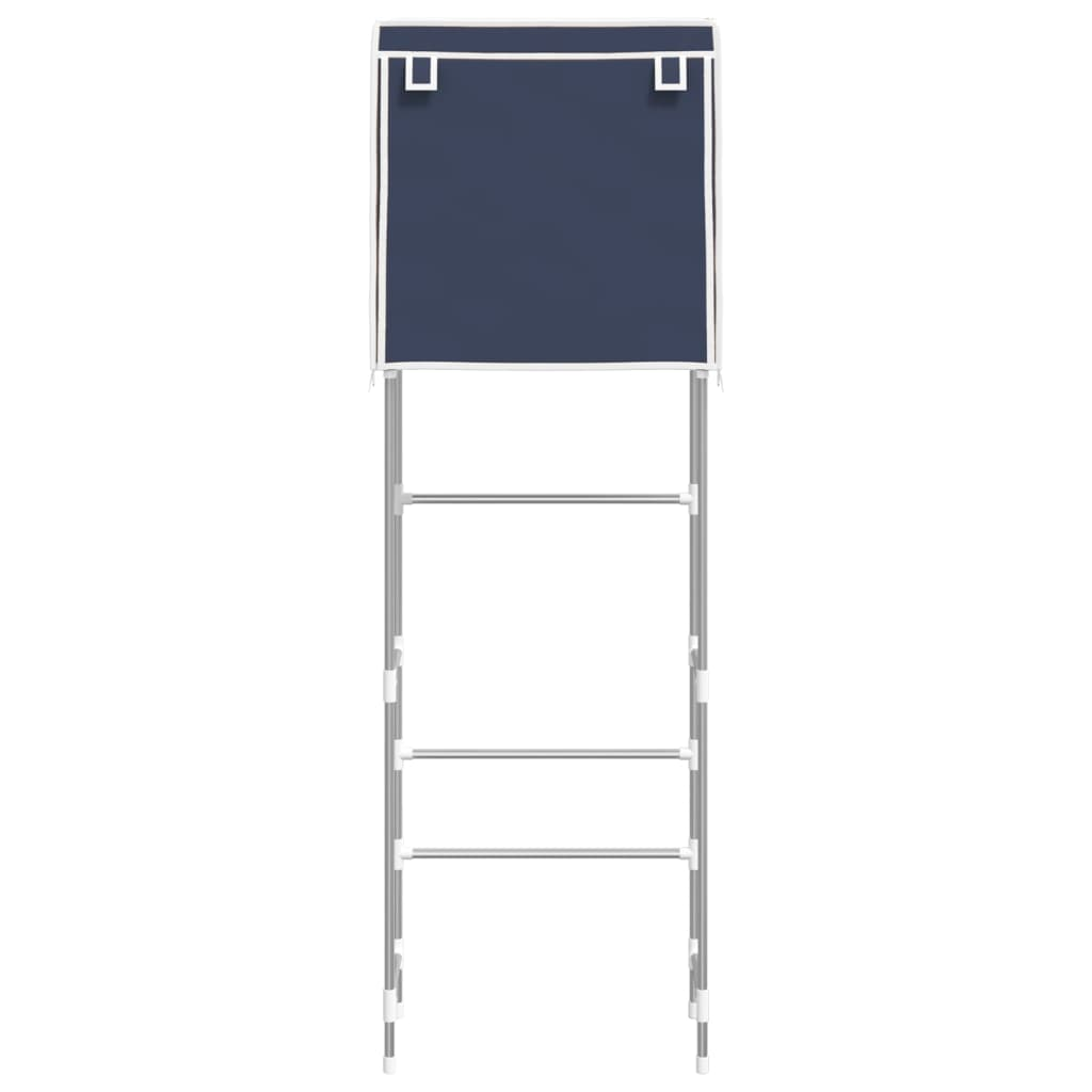 vidaXL 2-Tier Storage Rack over Toilet Blue 56x30x170 cm Iron