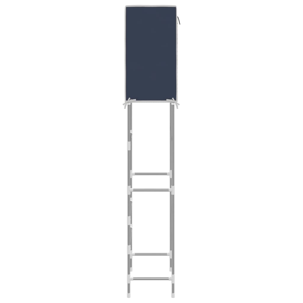 vidaXL 2-Tier Storage Rack over Toilet Blue 56x30x170 cm Iron