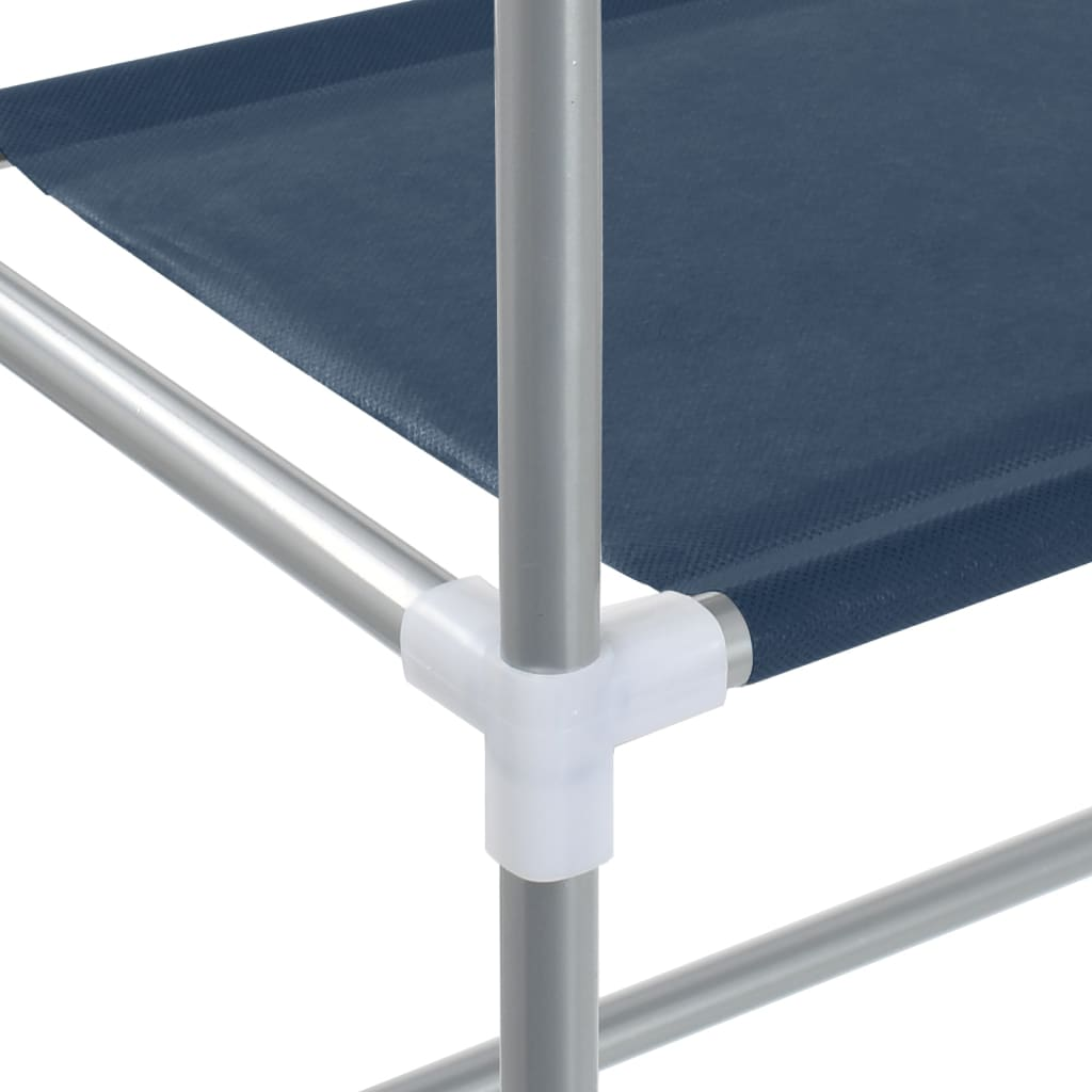 vidaXL 2-Tier Storage Rack over Toilet Blue 56x30x170 cm Iron