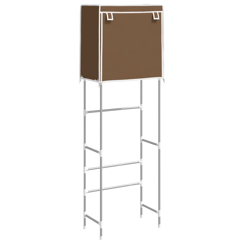 vidaXL 2-Tier Storage Rack over Toilet Brown 56x30x170 cm Iron