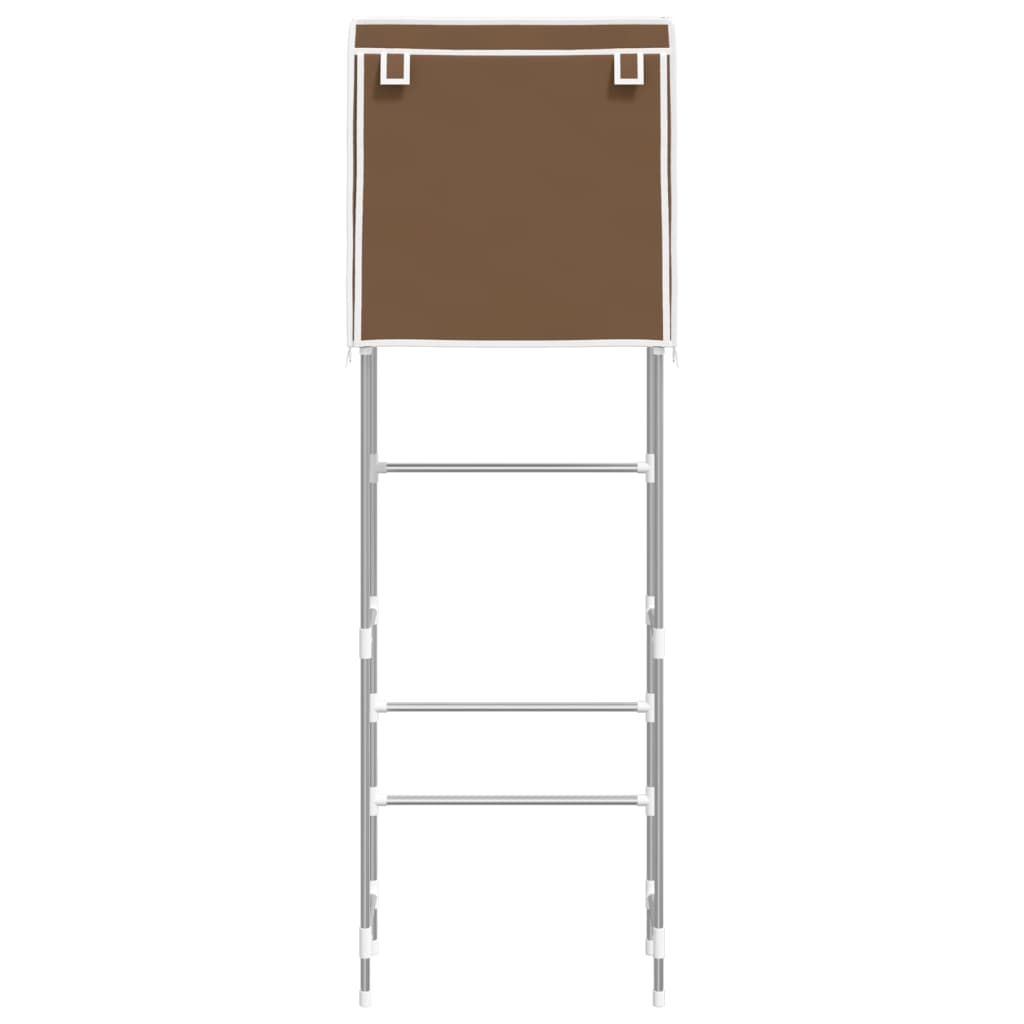 vidaXL 2-Tier Storage Rack over Toilet Brown 56x30x170 cm Iron